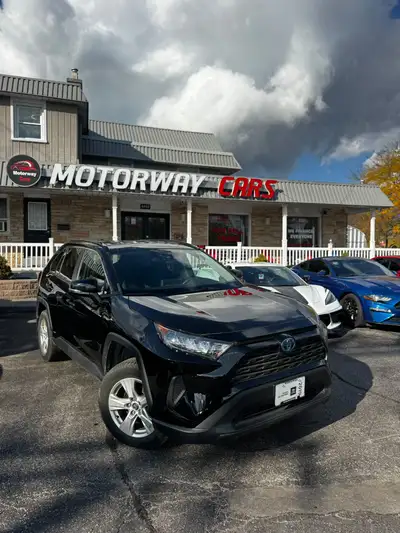 2019 Toyota RAV4 HYBRID LE AWD ONE OWNER Black exterior on grey interior comes with, Heated seats, B...