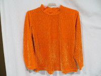 Very Sparkly Orange Sweater Size 8 kids
