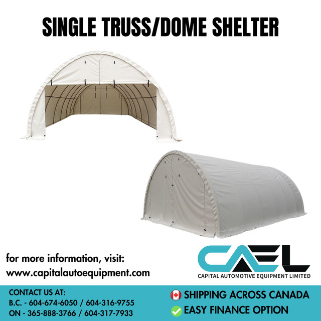 Brand new Single Truss Frame Storage Shelters PVC Fabric in Other in Yellowknife