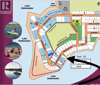 Welcome to Block 1 Lot 23, in recently developed resort area of Sunset Beach, Lake Diefenbaker, Sk....