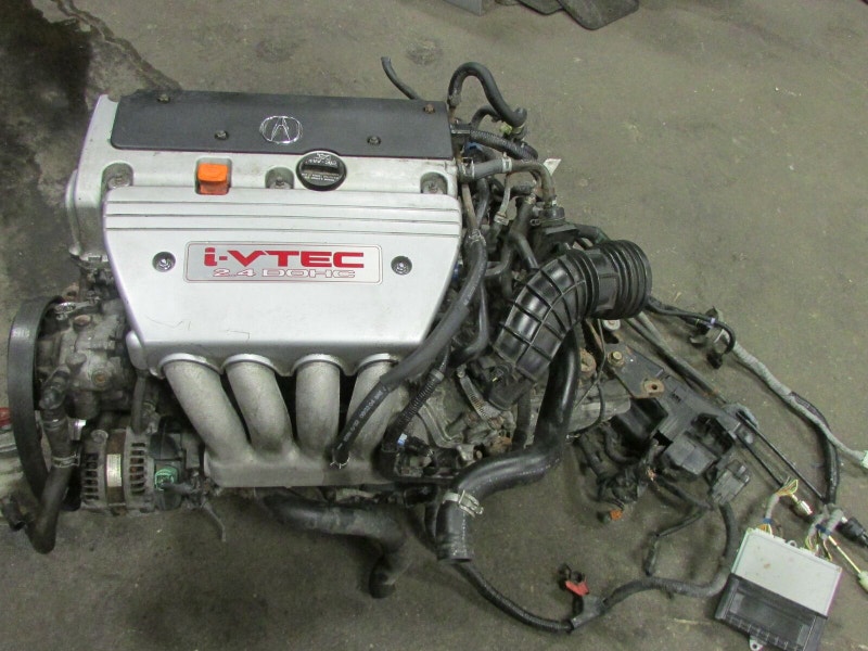 Acura TSX K24A2 Engine 6 Speed Transmission Wiring ECU Shifter Engine