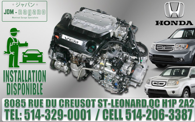 Moteur Honda Pilot 2009 2010 2011 2012 2013 2014 2015 Engine dans Moteur, Pièces de Moteur  à Ville de Montréal