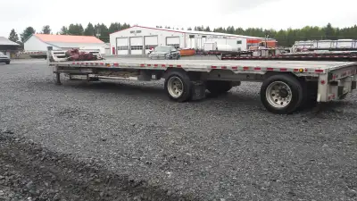 2005 Manacfull aluminium, drop deck, step deck. 53' avec essieux sliders, brakes, cam refait à neuf...