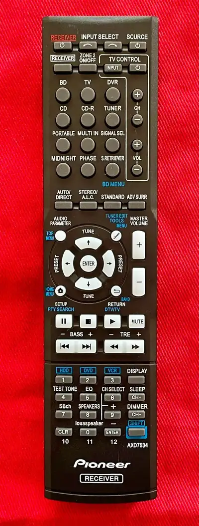 Pioneer receiver remote, View more