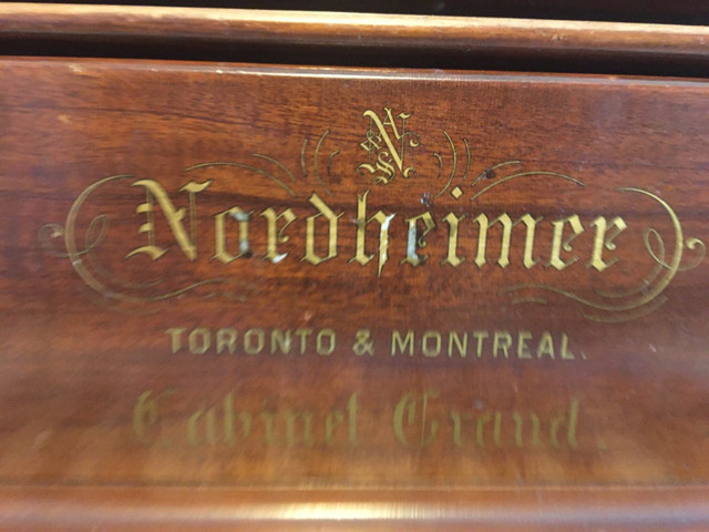 Antique upright Grand Piano with claw stool in Pianos & Keyboards in Calgary - Image 2