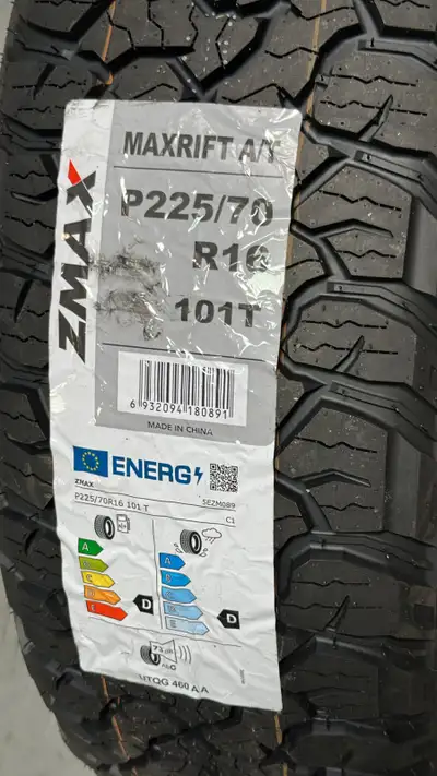 16 17 18 19 20 21 22 ; 225 235 245 255 265 275 285 315 ; 45 50 55 60 65 70 75 NO TAX- NEW ZMAX LT/AT...