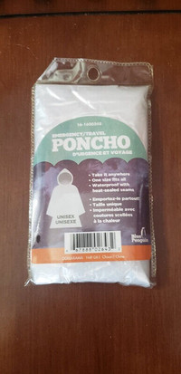 Emergency Rain Poncho, one size fits all