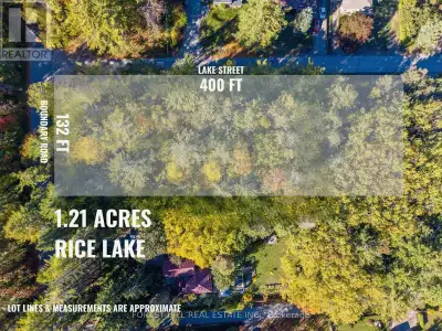 Build your dream home in the heart of Bewdley! This unique 1.2-acre corner lot, located at Lake Stre...