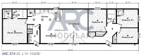 ARC-ST4 - 4 Bed - 2 Bath - 1520 Sq.ft. - SK Built Modular Home