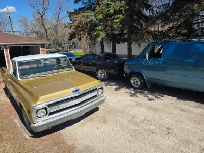 Have a 1970 c10 for sale or trade or partial trade with cash on top it has a 327 sbc motor and a th3...
