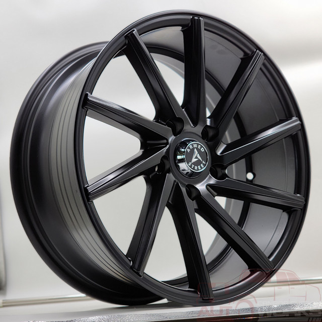 17" ARMED 38 cal SATIN BLACK! DIRECTIONAL CONCAVE! $690 in Tires & Rims in Edmonton