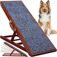 Solid Wooden Adjustable 45" Long Pet Ramp