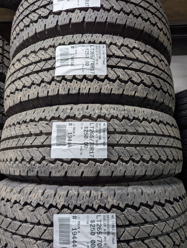 LT265/70R17 265/70/17  BRIDGESTONE DUELER A/T RH-S TAG # 19444 in Tires & Rims in Ottawa