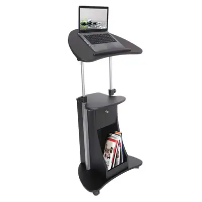 BRAND NEW - Techni Mobili Deluxe Rolling Laptop Cart w/ Storage,, View more