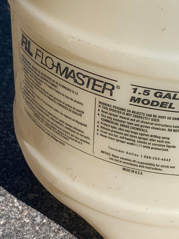 RL Flo-Master 1.5g Bleach Sprayer in Outdoor Tools & Storage in City of Toronto - Image 3
