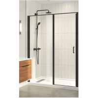 60" Shower Door - Clear Glass, Matte Black Frame