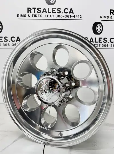 NEW SET OF FOUR ION 171 Polished Rims Bolt Pattern: 8x165.1 Centre Bore: 130.8 mm RIM SIZE OFFSET OP...