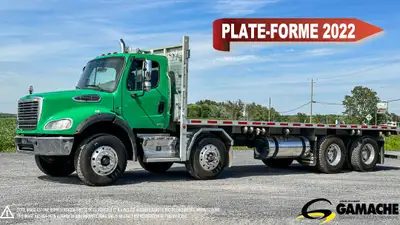 Heavy truck - # STOCK: C-35223 2011 FREIGHTLINER M2 112 CAMION PLATE FORME 2011 FREIGHTLINER M2 112...