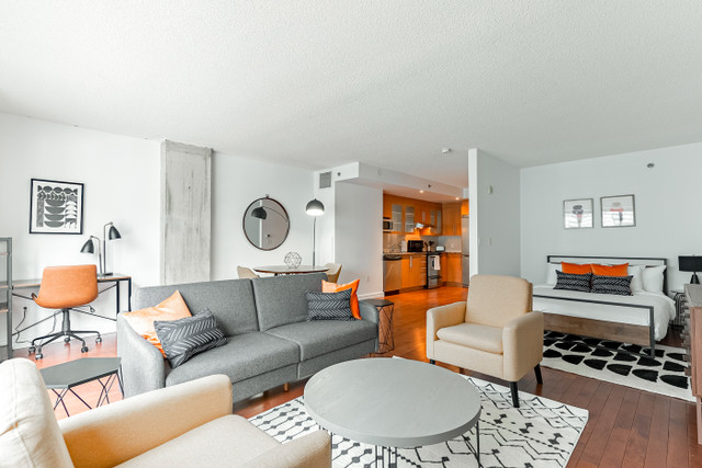 Corporate Stay- Furnished Studio Suite in Downtown Montreal dans Locations temporaires  à Ville de Montréal