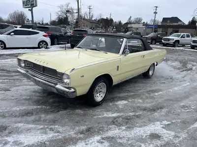 1967 DODGE DART CONVETIBLE 273V8 AUTOMATIC MANUAL STEERING MANUAL DRUM BRAKES POWER TOP GOOD FLOORS...