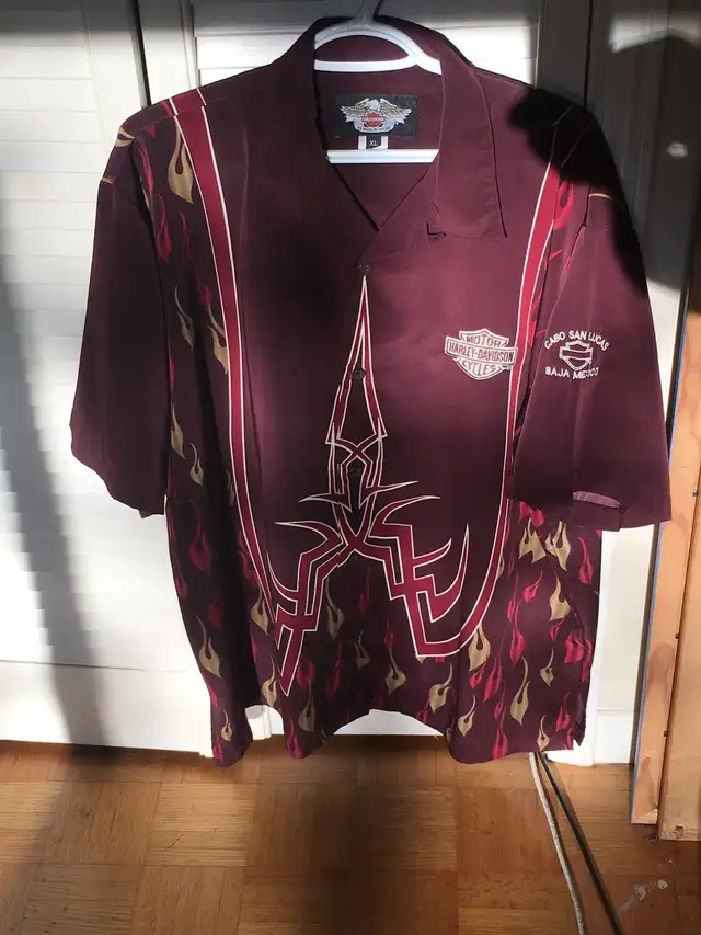 Harley Davidson Cycles-Cabo San Lucas-Baja Mexico-Satin Shirt-XL in Street, Cruisers & Choppers in City of Toronto - Image 2