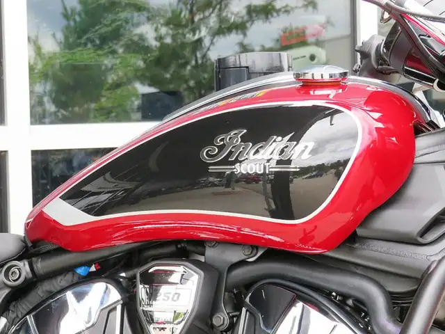2025 Indian Motorcycle Scout Classic Limited +Tech Sunset Red Me in Street, Cruisers & Choppers in Cambridge - Image 16