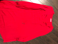 New red maternity dress