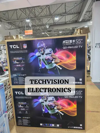 TCL 55" QD-MINI LED TV MODEL 55QM5K GOOGLE TV, View more
