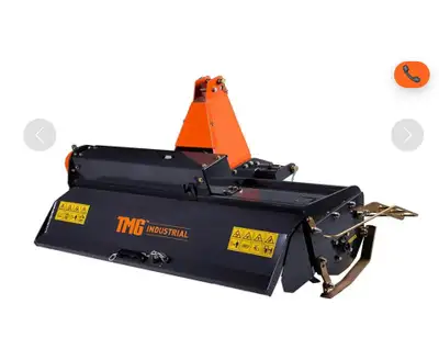 48" 3-Point Hitch Rotary Tiller, 18-30 HP Sub-Compact, 3-½" Tilling Depth, PTO Shaft Included, Categ...