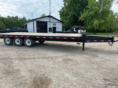 2008 PJ Tri Axle Deck Over Equipment Trailer 10 ton , 22 feet 101” overall width Tires- 235/80R16 $8...