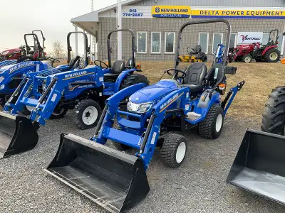 2024 NEW HOLLAND WORKMASTER 25S TRACTOR WITH LOADER AND BACKHOE STOCK # A053327 25 ENGINE HP 17 PTO...