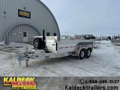 2026 EBY 82in. x 14in. Dump Trailer 14K - (2) 7000# Torsion Axles - 14,000# GVWR - 3095# Curb Weight...