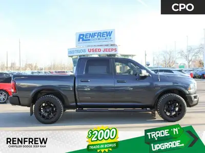This 2021 Ram 1500 Classic Warlock is a well-equipped truck finished in Maximum Steel Metallic. It h...