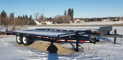 2025 Rainbow Deck-above Trailer NEW 8" I-beam frame 8.5' x 20' painted deck 2 - 7000 lb. axles 2 5/1...