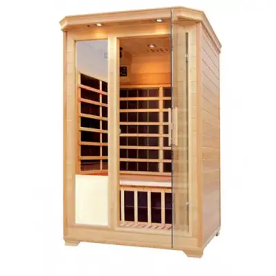 NEW PURE STEAM & BATH™ 2 PERSON HEMLOCK SAUNA CARBON FIBER SEKH2, View more