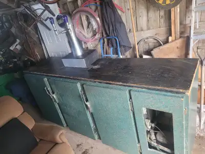 Refrigerator cabinet/bar works great, View more