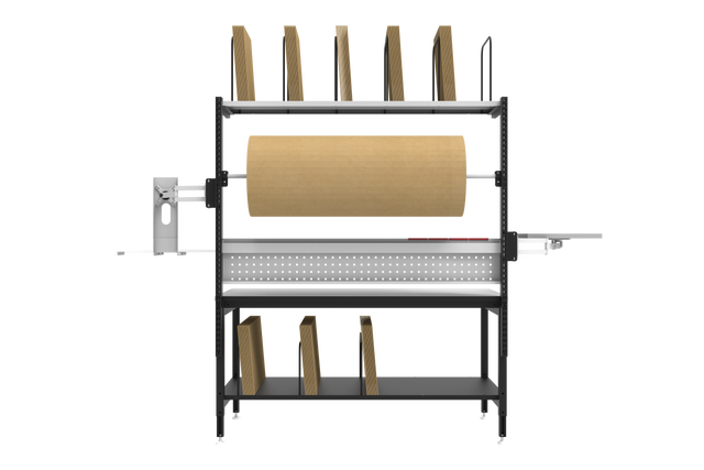 Industrial Table with Shelves, Pegboard & Dispenser Model 250470 in Other in Regina - Image 2