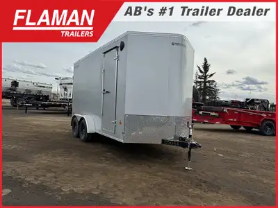 2026 ROYAL 7'X14' + 2' V-NOSE CARGO TRAILER Color: Silver (2) 3500lb Lippert Spring Axles Tires: ST2...