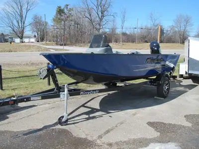 JUST ARRIVED 2025 MIRROCRAFT OUTFITTER 165 SC-40 SUZUKI EFI, 16' LOA, 70'' BEAM, .080'' ALUMINUM SID...