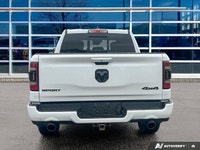 Stunniing Bright White 2022 Ram 1500 Sport 4X4, 8-Speed Automatic, HEMI 5.7L V8, Navigation, Heated... (image 4)