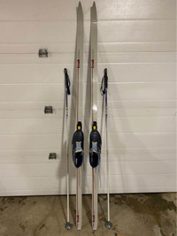 WAXLESS Cross Country Ski Set: Boots Size 11.5-12.5 men(47 EURO)