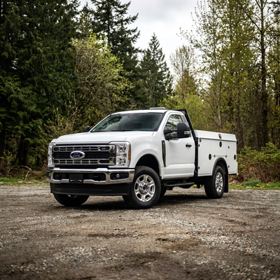 2026 Ford F350 Reg Cab 8-Series Service Truck Package 8’ Aluminum Service Body. White Powder Coat Fi...