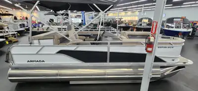 Welcome to Tru-North Yamaha RV & Marine This 21 foot Saphir pontoon is comfortable, stable, and reli...
