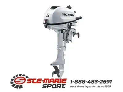 Moteur hors-bord Honda 5DHSHC, 1 cylindre, arbre court 15 po, démarreur manuel, barre franche, réser...