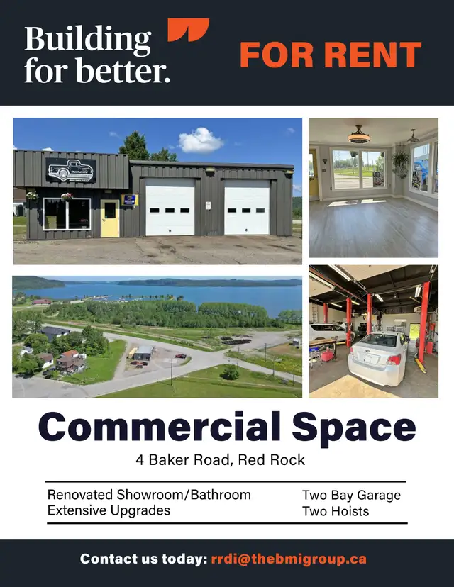 Commercial Property for Lease - 4 Baker Road, Red Rock, ON in Commercial & Office Space for Sale in Thunder Bay - Image 2