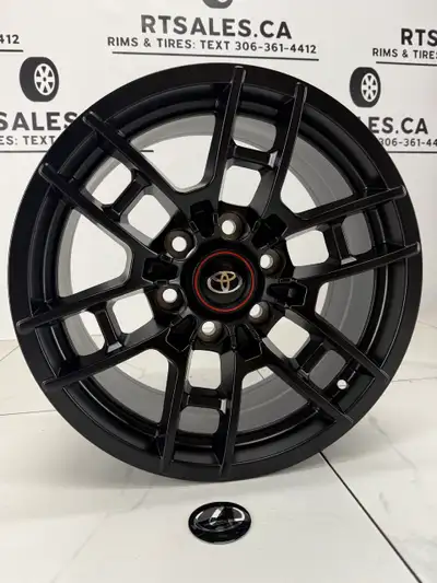 Set of 4 NEW 17 inch Fast Toyota Replika Rims Flat Black FITS: Toyota: Tacoma, 4Runner, Land Cruiser...