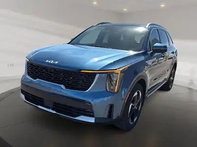 2026 Kia Sorento SX Plug-In Hybrid AWD The 2026 Kia Sorento SX Plug-In Hybrid in Mineral Blue offers...