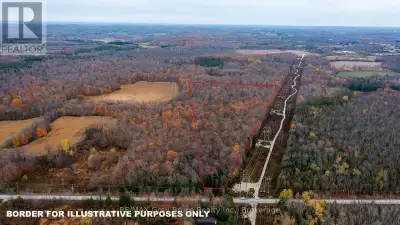 Beautiful 21.8 acre property close to Owen Sound on Story Book Park Road. A bush lot with potential...