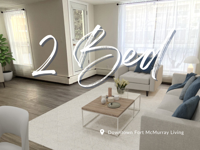 Rare 2 Bedroom! Waterfront Living w/ River Views (June Promo) in Long Term Rentals in Fort McMurray