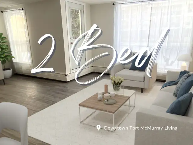 Rare 2 Bedroom! Waterfront Living w/ River Views (June Promo) in Long Term Rentals in Fort McMurray - Image 2